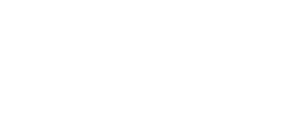 Access Mining Logo White Transparent Background